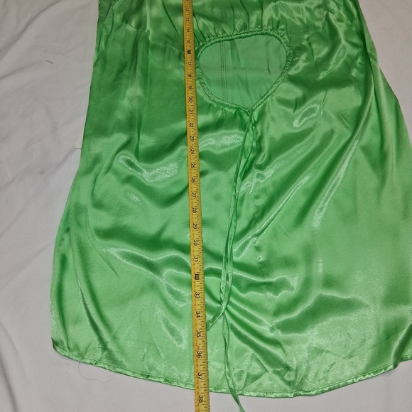 Topshop New  Asymmetrical  Green Dress Women Size US.10 - Picture 11 of 15